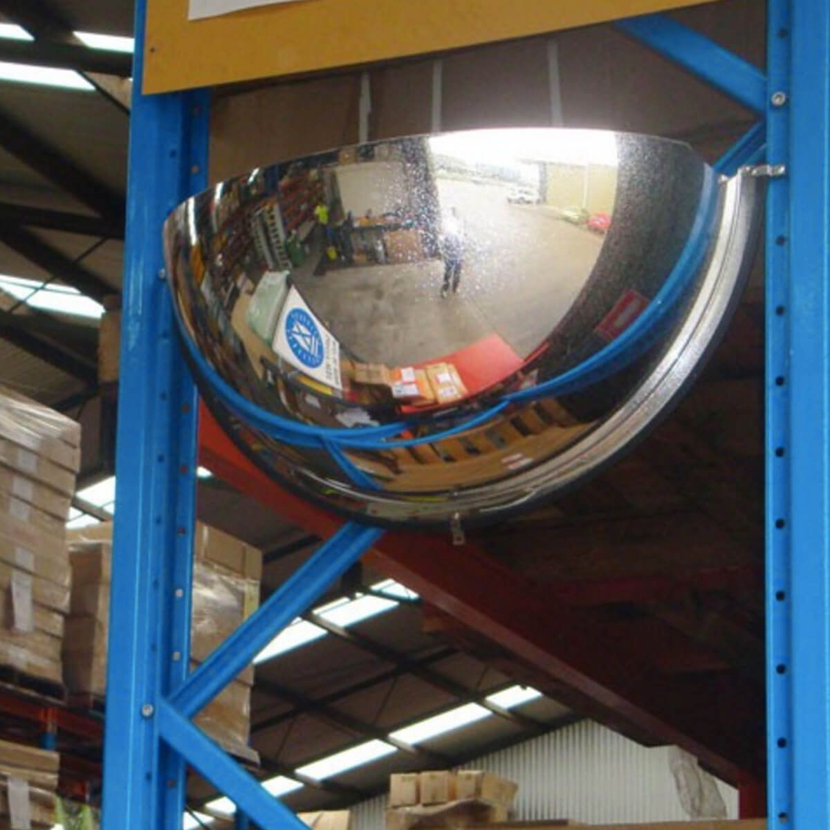 660MM CRYSTAL VIEW HALF DOME SAFETY MIRROR