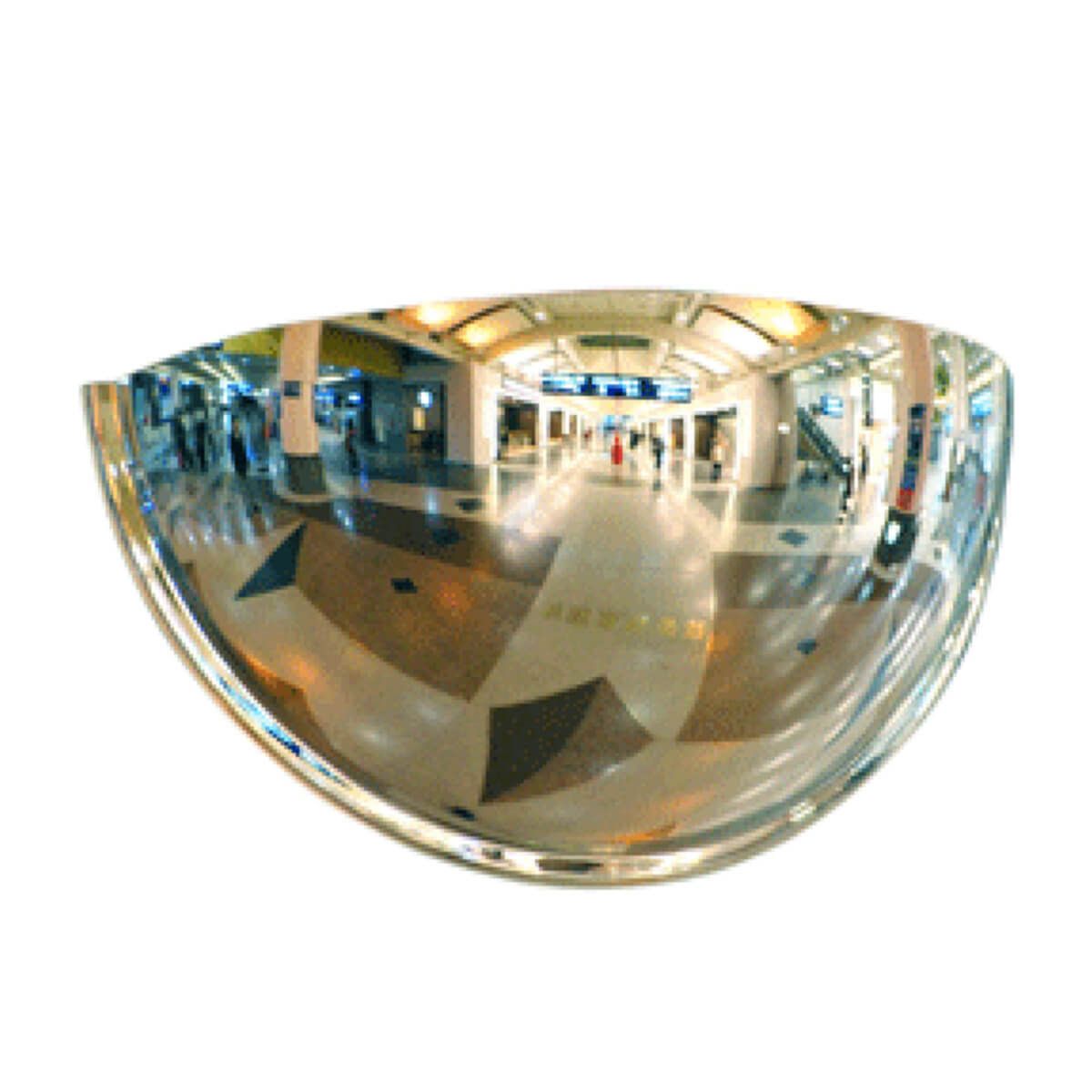 800MM CRYSTAL VIEW HALF DOME SAFETY MIRROR