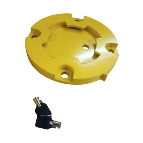 90MM STEEL SURFACE MOUNTED BOLLARD BASE PLATE