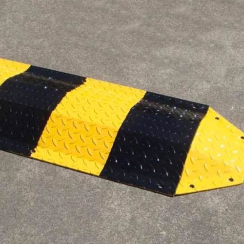 3MM HEAVY DUTY STEEL SPEED HUMP END CAP (PAIR)