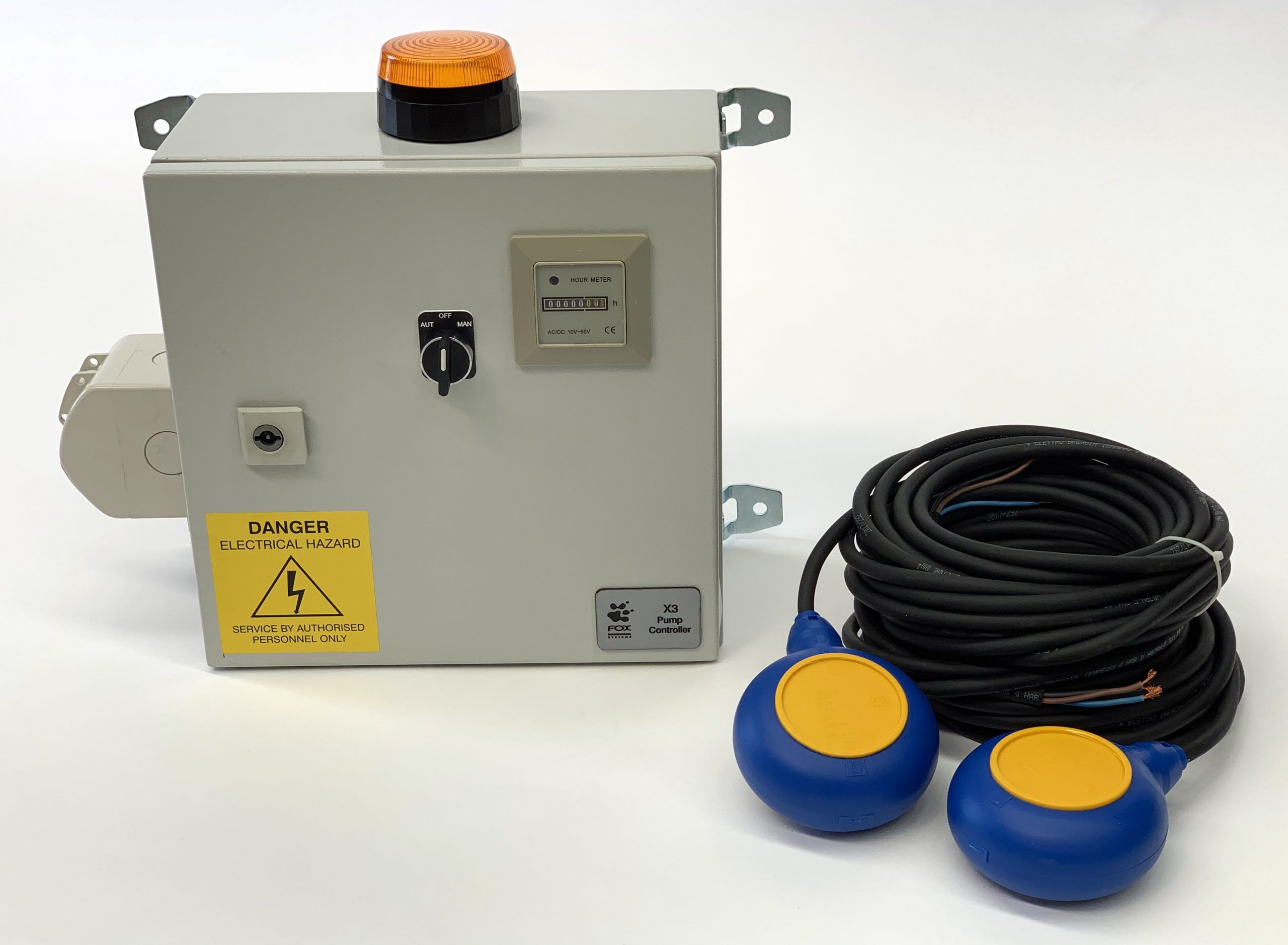 FOX ENVIRO LOW VOLTAGE PUMP CONTROLLER WITH HIGH LEVEL ALARM