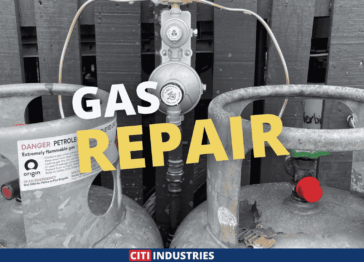 Two gas in gray color
