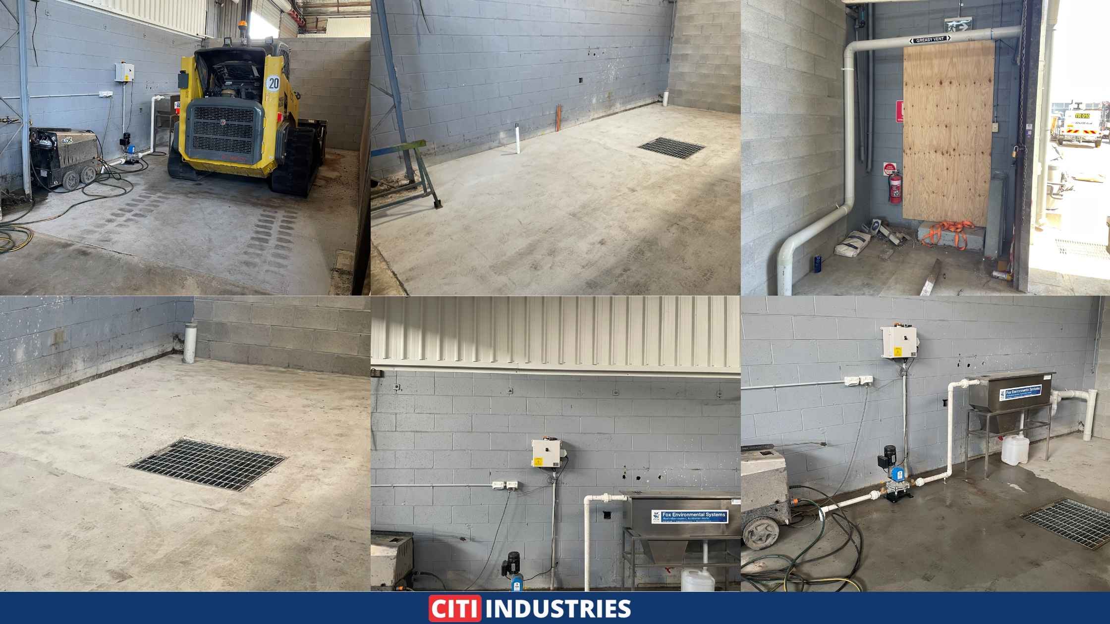 Final layout with equipment and concrete work in Wash Bay Renovation Rocklea QLD.