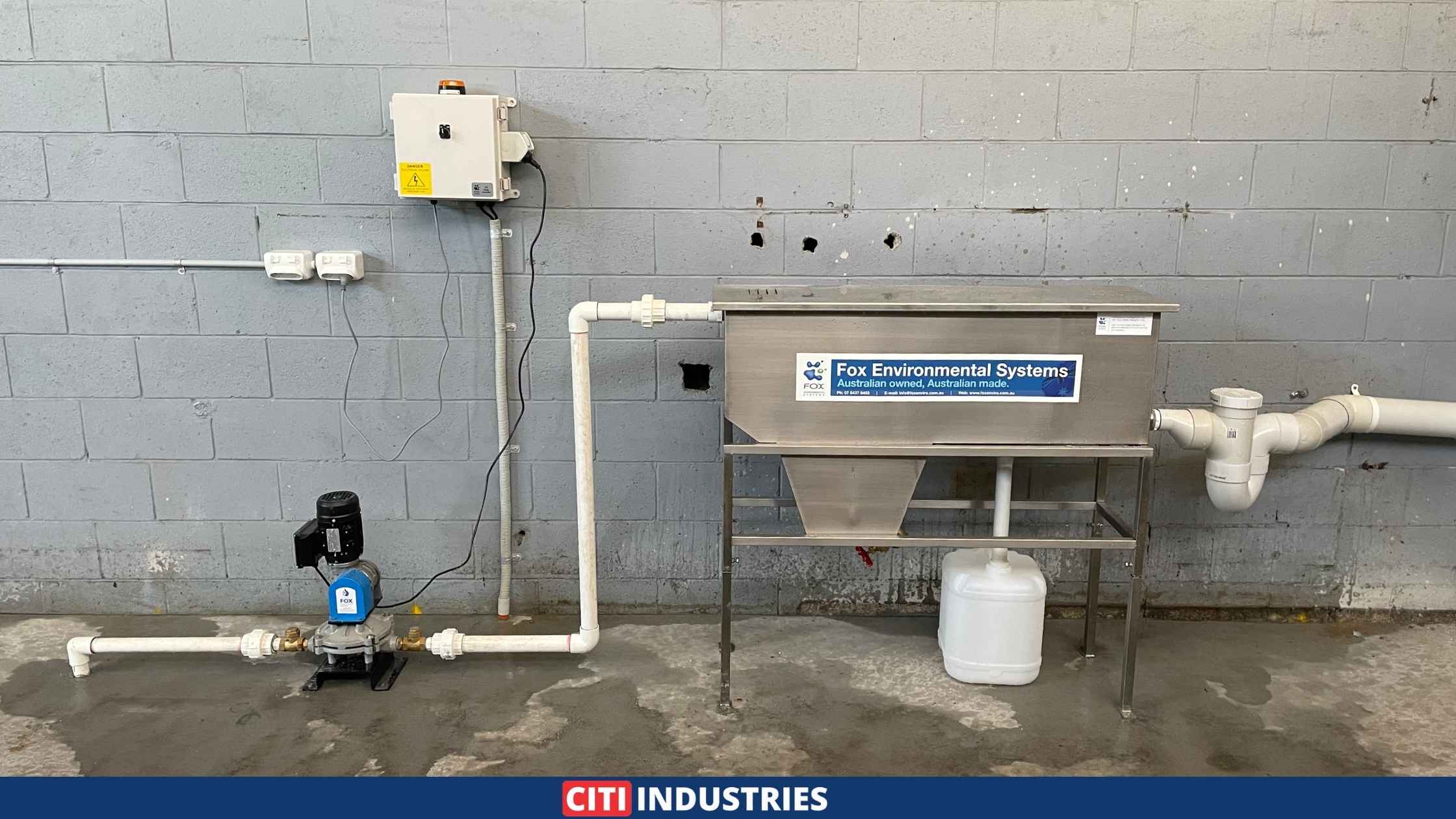 Installed oil/water separator system for Wash Bay Renovation Rocklea QLD.